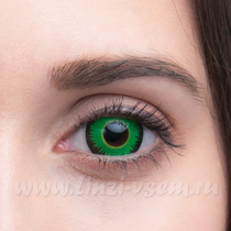 Карнавальные линзы Lensmam Green Werewolf