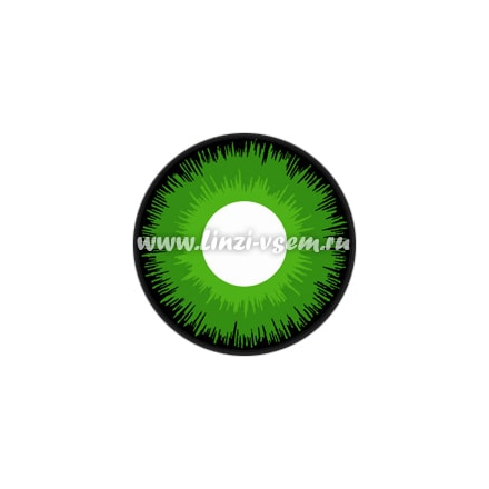Карнавальные линзы Lensmam  Green Elf2 foto 3